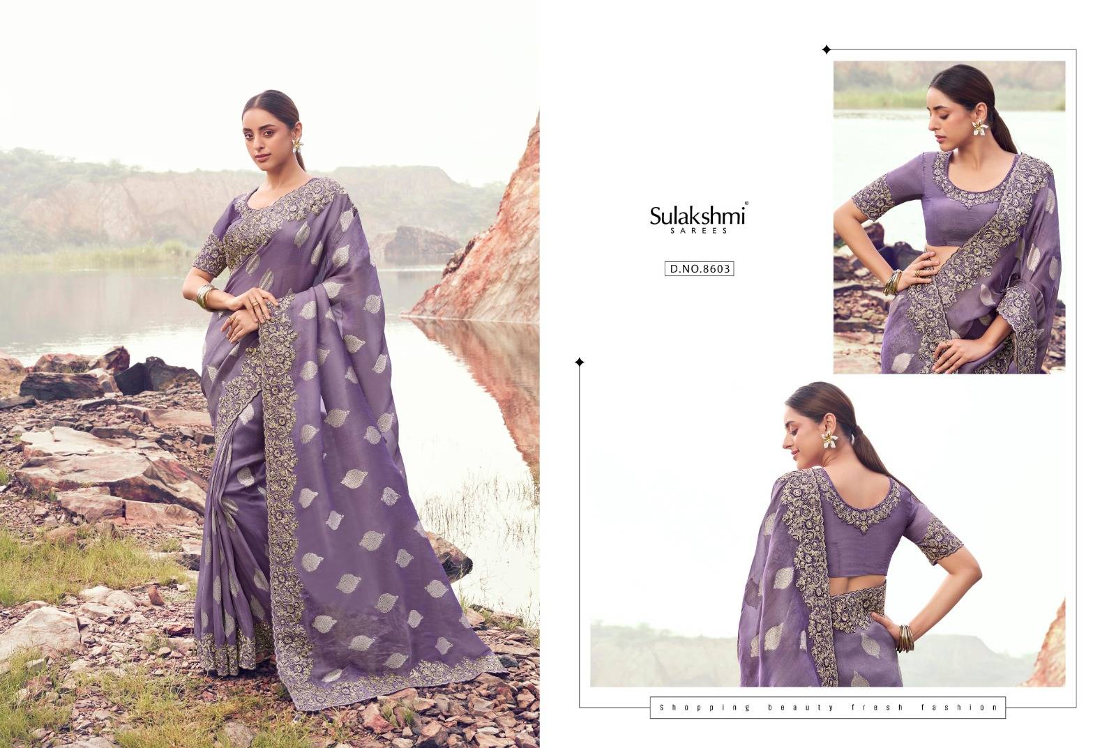 Varenya By Sulakshmi 8601 To 8614 Series Indian Traditional Wear Collection Fancy Colorful Party Wear Zari Weaving Saree At Wholesale Price